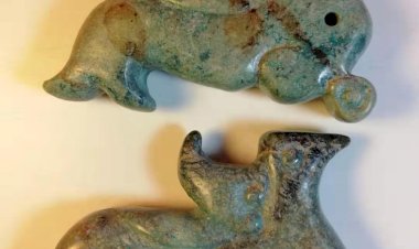 D010西周 玉神鳥珮（一對）