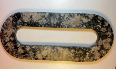 E54 戰國 長圓形素蒼璧