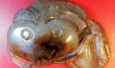 M004 元代 雕魚玉珮飾